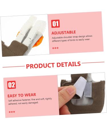 PopetPop Fly Bird Diapers - Reusable Cotton Bird Costumes for Pigeons & Parrots - Bowknots Design 12x6cm - Buy Online on GoSupps.com