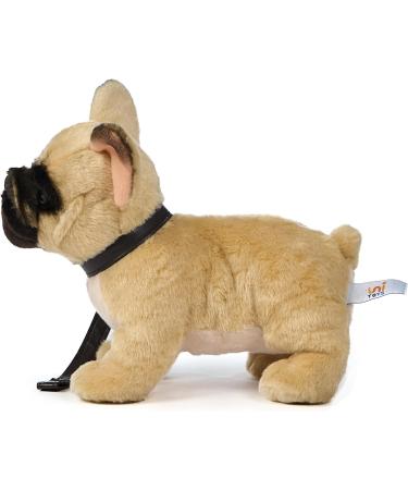 Buy Uni-Toys Beige French Bulldog Plush Toy - 26cm Cuddly Dog with Leash | International Shipping - Buy Online on GoSupps.com