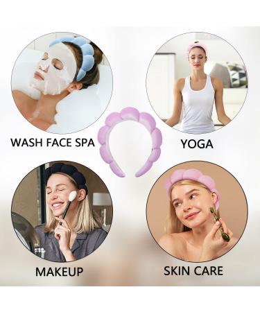 MUZOXEN Velvet Spa Headband for Face Washing and Makeup - Purple - Buy Online on GoSupps.com