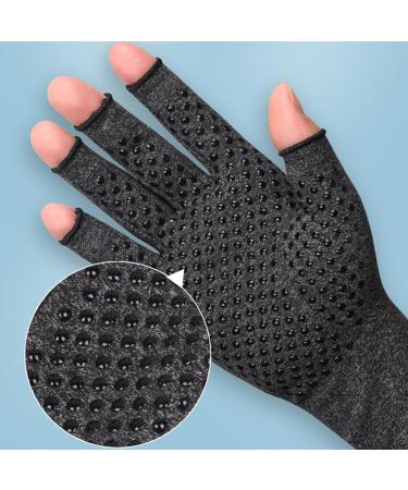 Cotton Fingerless Arthritis Gloves | Soft & Breathable Pain Relief for Carpal Tunnel - Non-Slip Grip Comfort - Buy Online on GoSupps.com