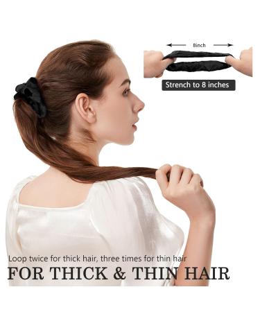 ADRIONE Satin Silk Hair Scrunchies 60-Pack - Perfect for Women and Girls with Curly Hair - Bulk Pack of Satin Hair Scrunchies - Buy Online on GoSupps.com