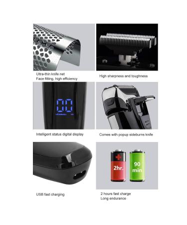 Buy Cordless USB Charging Waterproof Electric Shaver - Portable Beard Trimmer Razor for Home & Salon Use - Buy Online on GoSupps.com