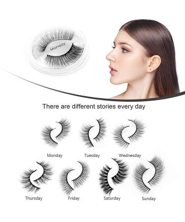 Canvalite 3D Cat Eye False Eyelashes Set - 7 Pairs Reusable Faux Mink Lashes with Tweezers | Perfect for Glam Looks - Buy Online on GoSupps.com