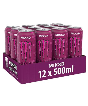 Monster Energy Mixxd Punch - Caffeine Energy Drink | Refreshing 12 x 500ml Pack - International Shipping Available - Buy Online on GoSupps.com