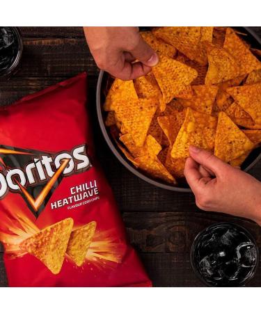 Doritos Tortilla Chips Chilli Heatwave Sharing Bag Crisps 180g | Suitable for vegetarians | Premium product | Sweet and spicy snacks for sharing with friends - Buy Online on GoSupps.com