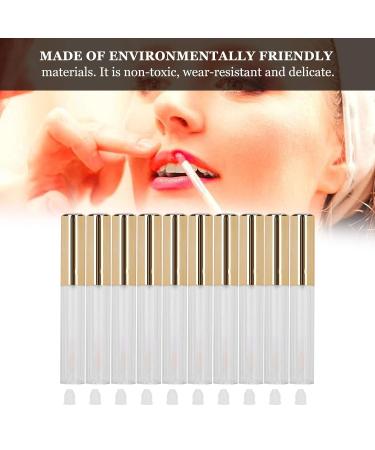 10pcs Empty Lip Gloss Tubes with Wand - Refillable 1.5ml Transparent Plastic Lip Balm Bottles for Liquid Lipstick Storage - Buy Online on GoSupps.com