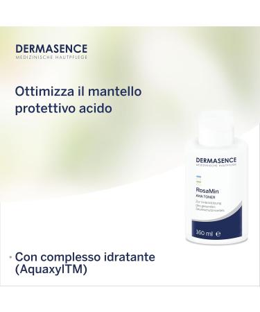  DERMASENCE DERMASENCE RosaMin Tonic AHA 160 ml - Facial toner that strengthens the skin barrier pH 4.5 - Vegan - Buy Online on GoSupps.com