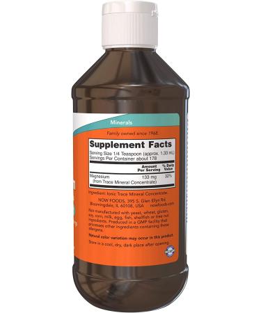 Now Foods Liquid Magnesium with Trace Minerals - 8 oz | Supports Muscle & Nerve Health - Buy Online on GoSupps.com