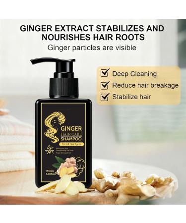 Shampooing au gingembre - Nettoyage limination des pellicules paississant nourrissant le cuir chevelu nettoyage en profondeur et contr le de l'huile aide arr ter la perte pour des cheveux - Buy Online on GoSupps.com