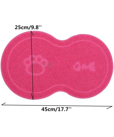 OPUL 8 Style PVC Pet Dog Cat Puppy Kitten Dish Bowl Food Water Placemat Mat Paw Shape UK (Grey) - Buy Online on GoSupps.com
