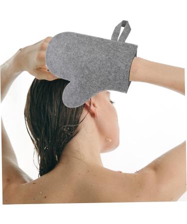 Toddmomy 6pi ces Gants De Gommage Exfoliants Feutre Lot pour Sauna Et Bain limination des Peaux Mortes Gris Et Blanc 3 - Buy Online on GoSupps.com
