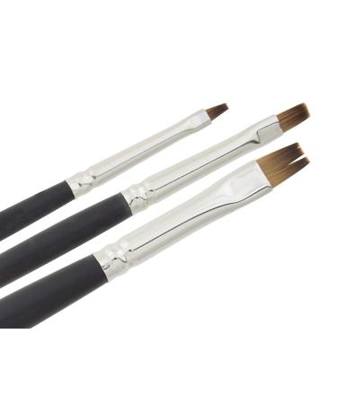 Nailart One Stroke Brush Set Fine Hair Studio Quality - Pack of 3