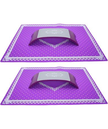 Nail Art Cushion Hand Pillow Nail Art Manicure Tools Nail Art Hand Rest for Home Use(purple) - Buy Online on GoSupps.com