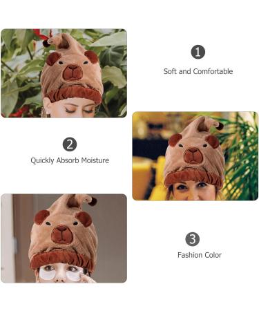 VALICLUD Coral Fleece Hair Drying Cap - Absorbent Wet Hair Towel for Fast Drying | International Shipping - Buy Online on GoSupps.com