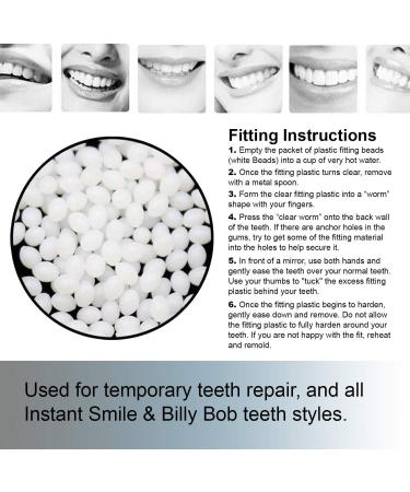 Instant Smile Emergency Temporary Tooth Replacement Kit - 2 Fitting Bead Packs - Buy Online on GoSupps.com
