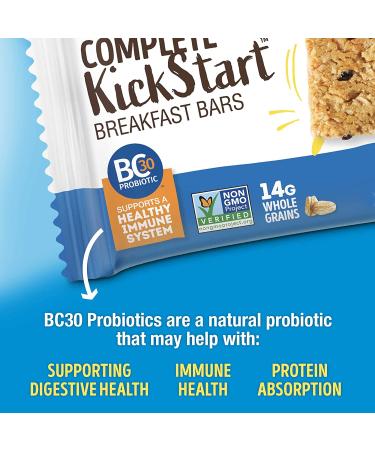 Blueberry Lemon Vegan Breakfast Bars - 12 Pack | 8g Plant Protein, Probiotics, Gluten-Free - Buy Online on GoSupps.com