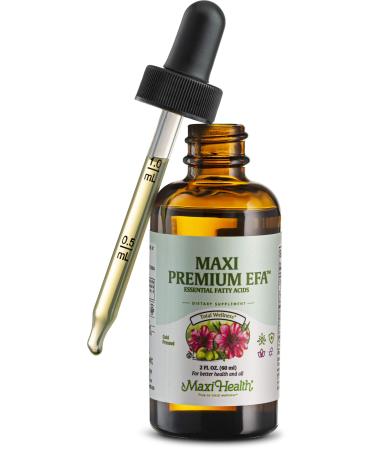 Maxi-Health Premium EFA - Essential Fatty Acids - Alcohol Free - 2 Fluid Ounce Bottle - Kosher