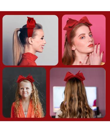 WLLHYF Red Bow Headband - Non-Slip Fashion Hair Accessory for Women, Valentine's Day Gift - Buy Online on GoSupps.com