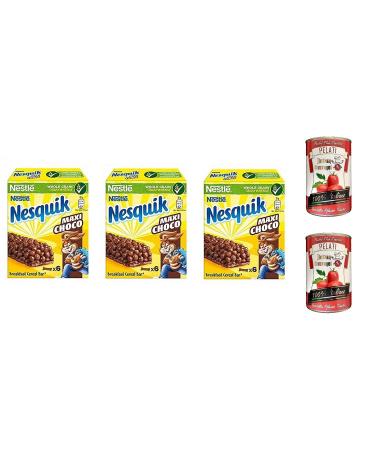 Italian Gourmet E.R. Nesquik Maxi Choco Pack of 3 chocolate bars 150g + Italian Gourmet 100% Italian peeled 2 x 400g