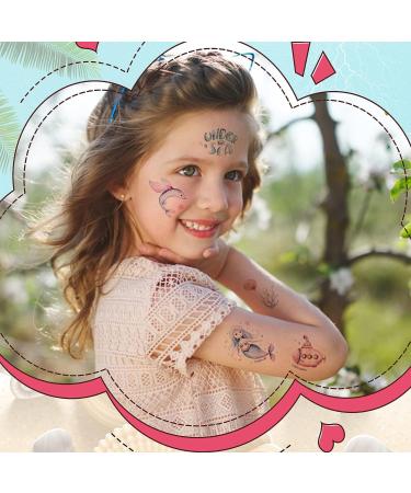 60-Piece Under the Sea Mermaid Party Temporary Tattoos for Kids - Ocean Beach Pool Birthday Supplies - Mermaid Shark Dolphin Octopus Fish Fake Tattoo Stickers - Buy Online on GoSupps.com