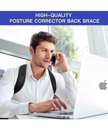 Adjustable Posture Corrector for Women and Men - Comfortable Upper Back Brace for Back Support and Pain Relief - Buy Online on GoSupps.com