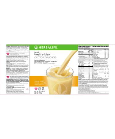 Healthy Meal Nutritional Shake Mix Orange Cream Flavor 750 g - Buy Online on GoSupps.com
