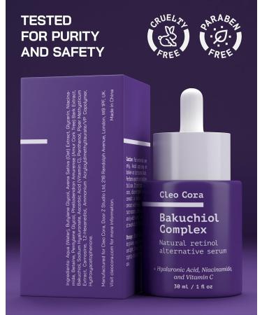 Bakuchiol Retinol Serum - Anti Aging Serum for Face & Eyes - Korean Skincare Retinol Alternative - Fine Lines & Wrinkles - Rejuvenation Facial Skin Care Booster - Bakuchiol Niacinamide Hyaluronic Acid 1 Fl Oz (Pack of 1) - Buy Online on GoSupps.com