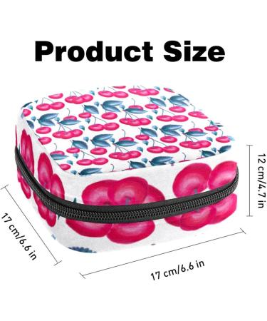 Seamless Women's Binding Bags with Cherry Pattern | Large Menstrual Cup Pocket & Zipper | Ideal for Period Inserts & Tampons - Buy Online on GoSupps.com
