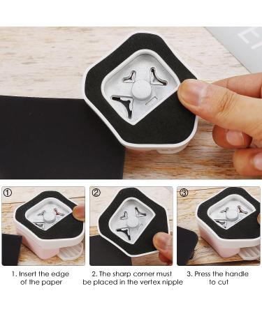 MyArTool 3 Way Corner Rounder Punch - 4mm 7mm 10mm - 3 in 1 Corner Cutter for Card Making, Laminate, Cardstock, Scrapbooking - Pink - Buy Online on GoSupps.com
