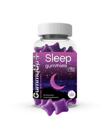 ZA ZACANNA Sugar Free Sleep Gummies x 60 | High Strength100mg Chewable Natural Melatonin Sources | Griffonia Extract | Vegan | Gluten-Free | Berry Flavour | Gummy up + - Buy Online on GoSupps.com