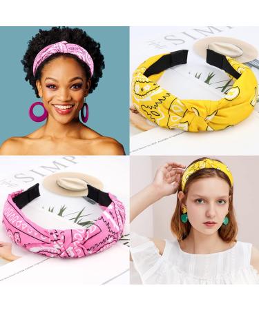 TOBATOBA 10 Pack Paisley Knotted Headbands for Women - No Slip Wide Turban Fashion Head Bands for Women - Buy Online on GoSupps.com