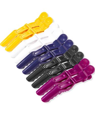 Pastel Gator Hair Clips - 10 Piece Set for Styling & Sectioning | Non-Slip Alligator Clips - Buy Online on GoSupps.com