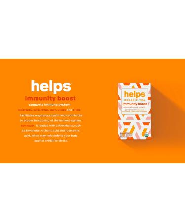 HELPS TEAS | Helps Immunity Boost Tea | Organic herbal blend of Echinacea, Eucalyptus, Mint, Linden, Thyme and Natural Honey Flavor. Facilitates Respiratory Health | 16 Tea Bags - Pack of 3 | Helps Immunity Boost 16 Count (  - Buy Online on GoSupps.com