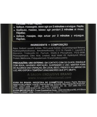 TRUSS Blond Violet Purple Shampoo for Blonde, Bleached, Gray Hair - Moisturizing & Toning Formula to Control Brassiness - 8.45 oz - Buy Online on GoSupps.com