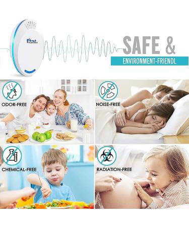 4-Pack Ultrasonic Pest Repeller for House - Electronic Mouse, Rodent, and Spider Repellent - Buy Online on GoSupps.com
