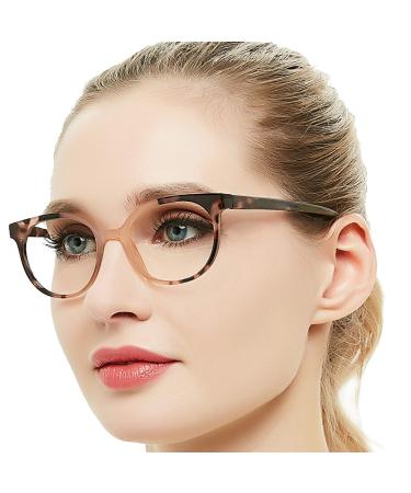 OCCI CHIARI Stylish Reading Glasses Women's Readers1.0 1.25 1.5 1.75 2.0 2.25 2.5 2.75 3.0 3.5 4.0 5.0 6.0 5017- Brown 5.0 x