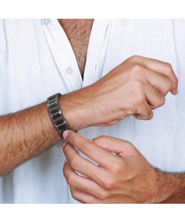 Jeroot 4000 Gauss Titan Power Magnetic Arm Band - Extra Strong Men's Closure Bracelet | Energetix Magnet Technology - Buy Online on GoSupps.com