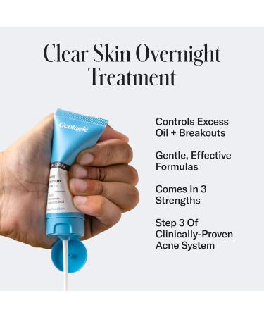 Geologie Acne Treatment Retinol Face Cream | Level 2 Repairing Night Cream for Acne-Prone Skin | Clear System 0.2% Retinol - Buy Online on GoSupps.com