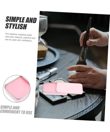 FOMIYES Tools Brow Mapping Paste Eyebrow Drawing Paste White Box Miss Eyebrow Cream Eyebrow Shape 6.00X3.40X1.20CM Pink - Buy Online on GoSupps.com