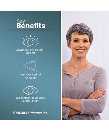 TRUEMED Lutein 20mg with Zeaxanthin 4mg Eye Health Supplement for Vision Clarity Blue Light Filtering & Macular Health Antioxidant Formula for Daily Retinal Wellness 100 Softgels - Buy Online on GoSupps.com