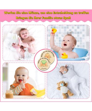 Pulangren Baby Gift for Young Girls & Boys - Unique Pregnancy Gift Wooden Decision Coin Baptism Gift Ideas for Expectant Mothers - Buy Online on GoSupps.com
