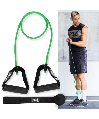 Everlast FIT Medium Power Cable - Light Resistance Exercise Band Premium Latex Door Anchor Rubber Handles Carry Bag Included - Muscle Repair at-Home Gym Strength Training Flexibility