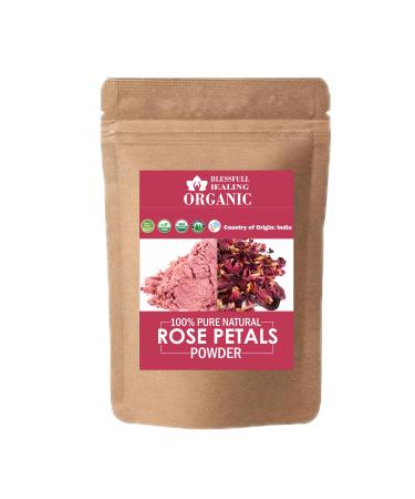 Blessfull Healing Organic 100% Pure Natural Rose Petals Powder | 100 Gram / 3.52 oz Pack Of 1