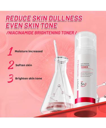 Nicotinamide Toner for Face Hydrating for Face Toner Boost Skin Brightening Reduce Dullness Dryness Soothing Toner for Deep Hydration Skin Care Pore Minimizer Plump Lock Water Face Lift. - Buy Online on GoSupps.com