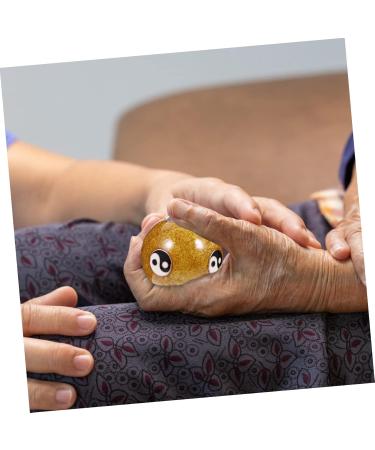 Gleavi 10 STK Metal Massage Balls - Hand & Foot Stress Relief Ball Set for Adults | Massage Globe Hand Roller Balls in Brocade Box - Buy Online on GoSupps.com