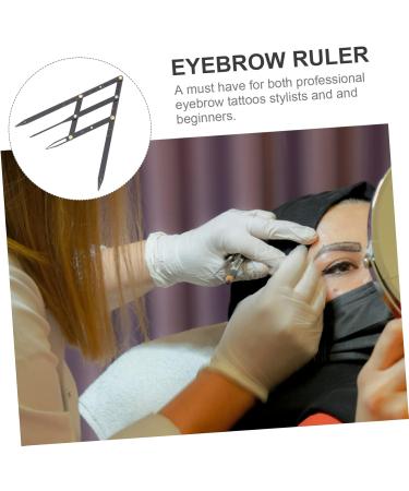 Ipetboom Eyebrow Scale Mold Eyebrow Shape Second Generation 16X4.5X0.6CM Black - Buy Online on GoSupps.com