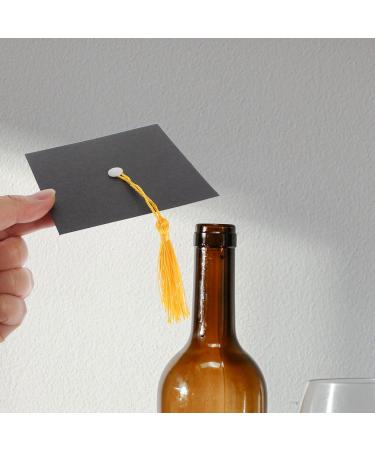 Alipis Graduation Cupcake Toppers 2024 Graduation Cap Cake Topper Class of 2024 Grad Cap Cupcake Pick Congrat Centerpiece Stick for 2024 Graduation Party Cake Decoration Black 30pcs - Buy Online on GoSupps.com