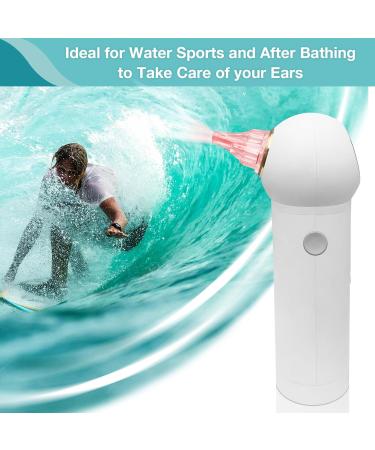 Rechargeable Ear Dryer with 3 Tips | Warm Air Drying for Kids & Adults | Perfect for Swimming Bathing & Hearing Aids - Buy Online on GoSupps.com