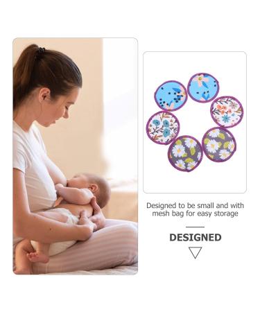 VILLCASE 6Pcs Professional Breastfeeding Cushions | Anti-Overflow Breast Pads for Moms - 10cm Polyester Cotton & TPU Coated Cloth - Buy Online on GoSupps.com