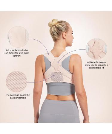 Posture Corrector for Women - Adjustable Upper Back Brace for Pain Relief | Breathable & Comfortable Neck & Shoulder Support (Medium - Buy Online on GoSupps.com